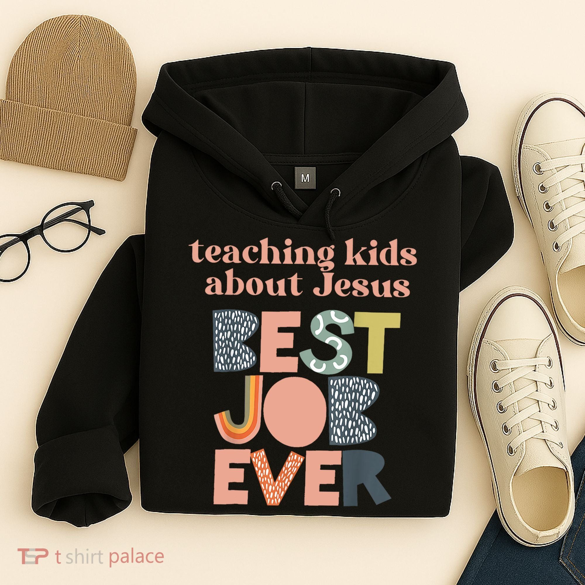 Retro Teaching Kids About Jesus Is The Best Job Ever Hoodie