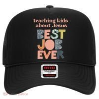 Retro Teaching Kids About Jesus Is The Best Job Ever Hat thumb 0