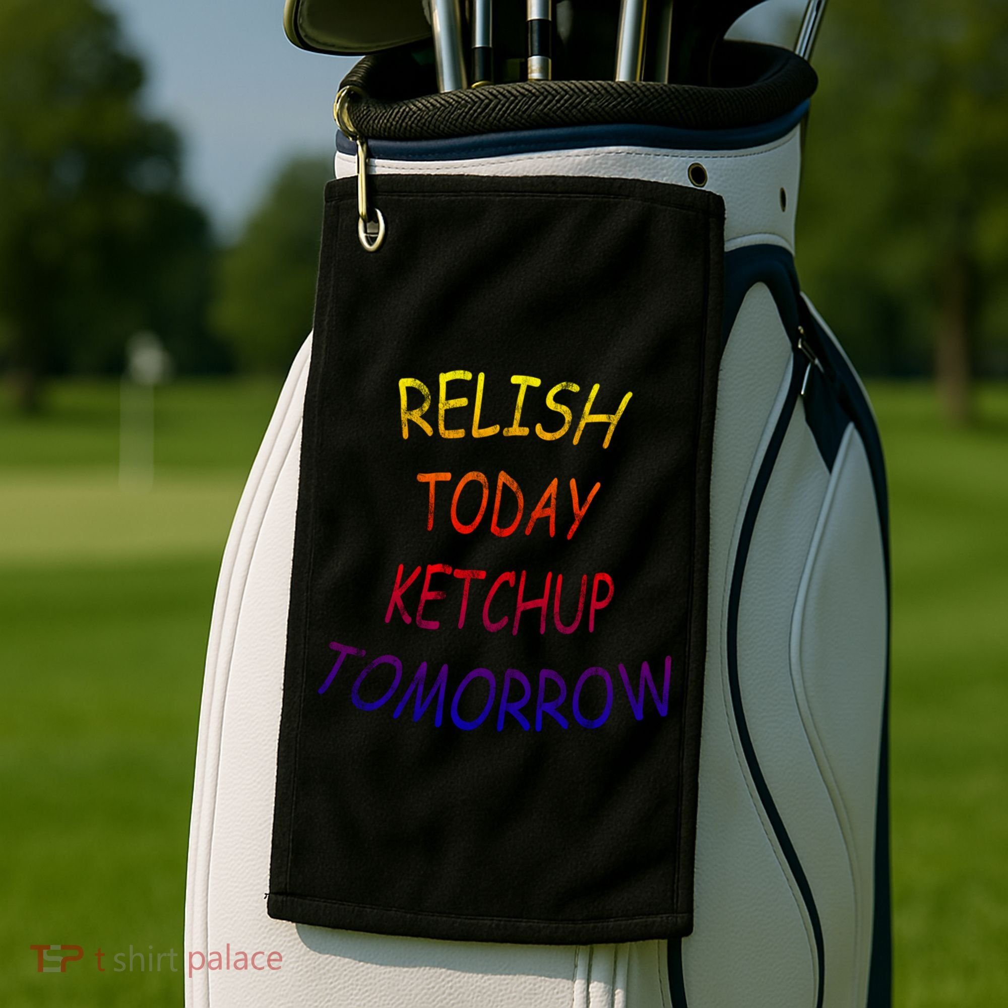 Relish Today Ketchup Tomorrow Giftgift Golf Towel