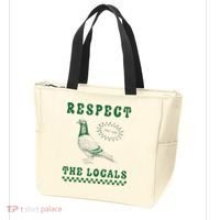 Respect The Local Pigeon Funny Retro Silly Pigeons Lover Tote Bag thumb 3