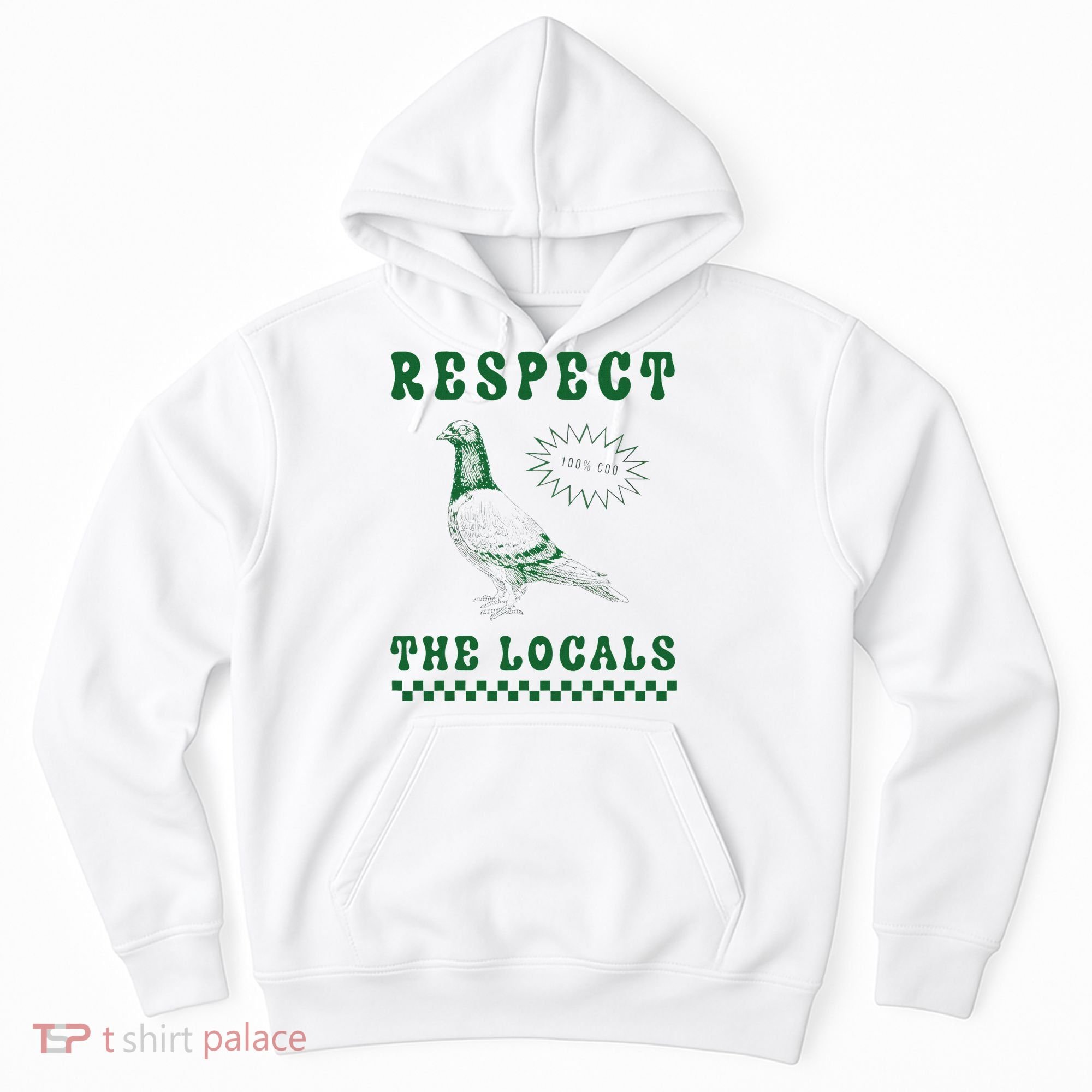 Respect The Local Pigeon Funny Retro Silly Pigeons Lover Hoodie