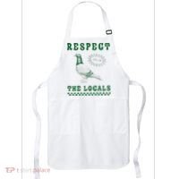 Respect The Local Pigeon Funny Retro Silly Pigeons Lover Apron thumb 0