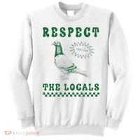 Respect The Local Pigeon Funny Retro Silly Pigeons Lover Sweatshirt thumb 0