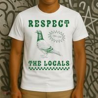 Respect The Local Pigeon Funny Retro Silly Pigeons Lover T-Shirt thumb 3