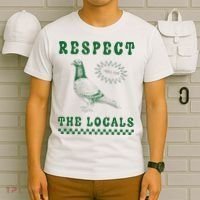 Respect The Local Pigeon Funny Retro Silly Pigeons Lover T-Shirt thumb 6