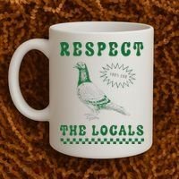 Respect The Local Pigeon Funny Retro Silly Pigeons Lover Coffee Mug thumb 2