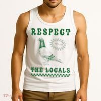 Respect The Local Pigeon Funny Retro Silly Pigeons Lover Tank Top thumb 3