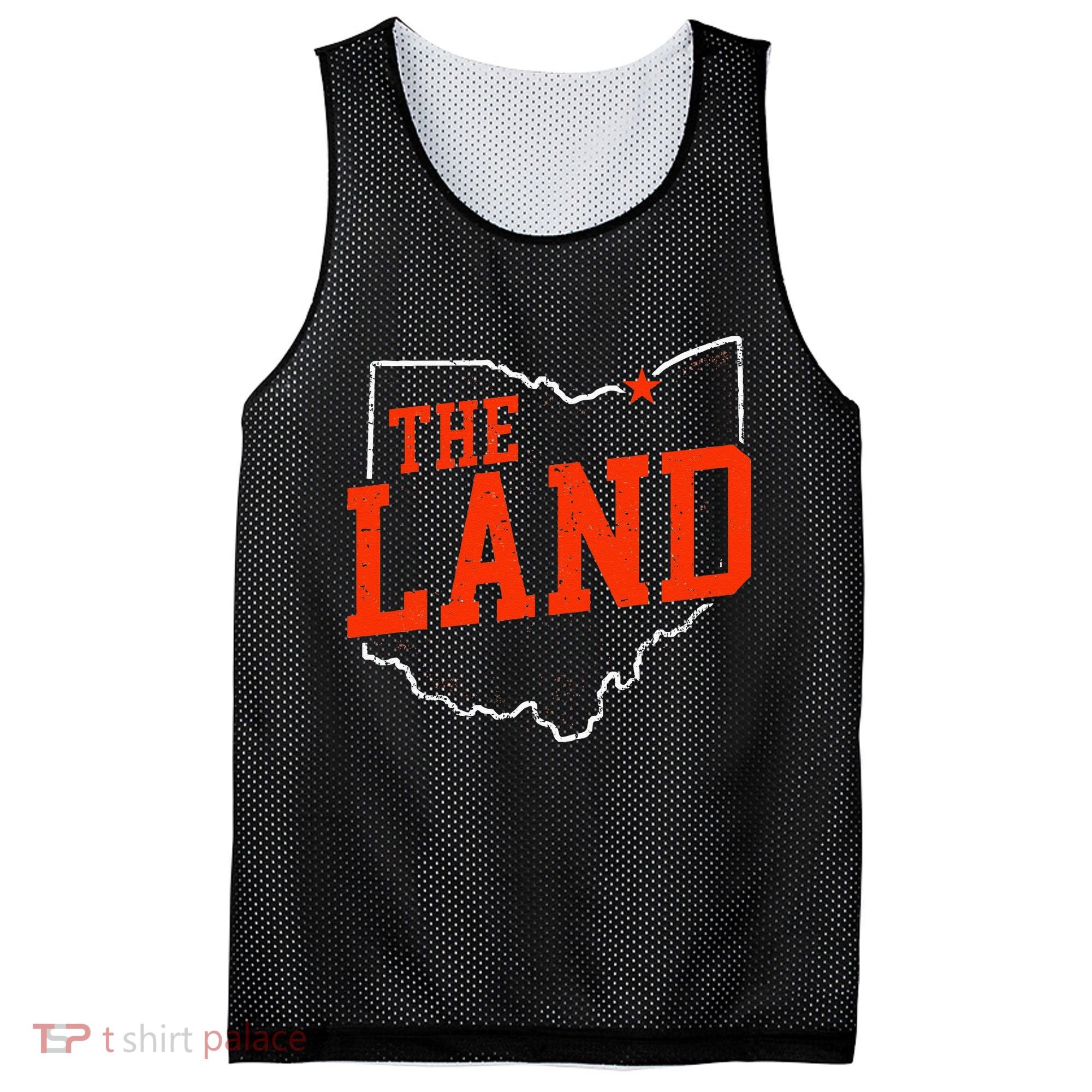 Retro The Land Cleveland Ohio Travel Souvenir Mesh Reversible Basketball Jersey Tank