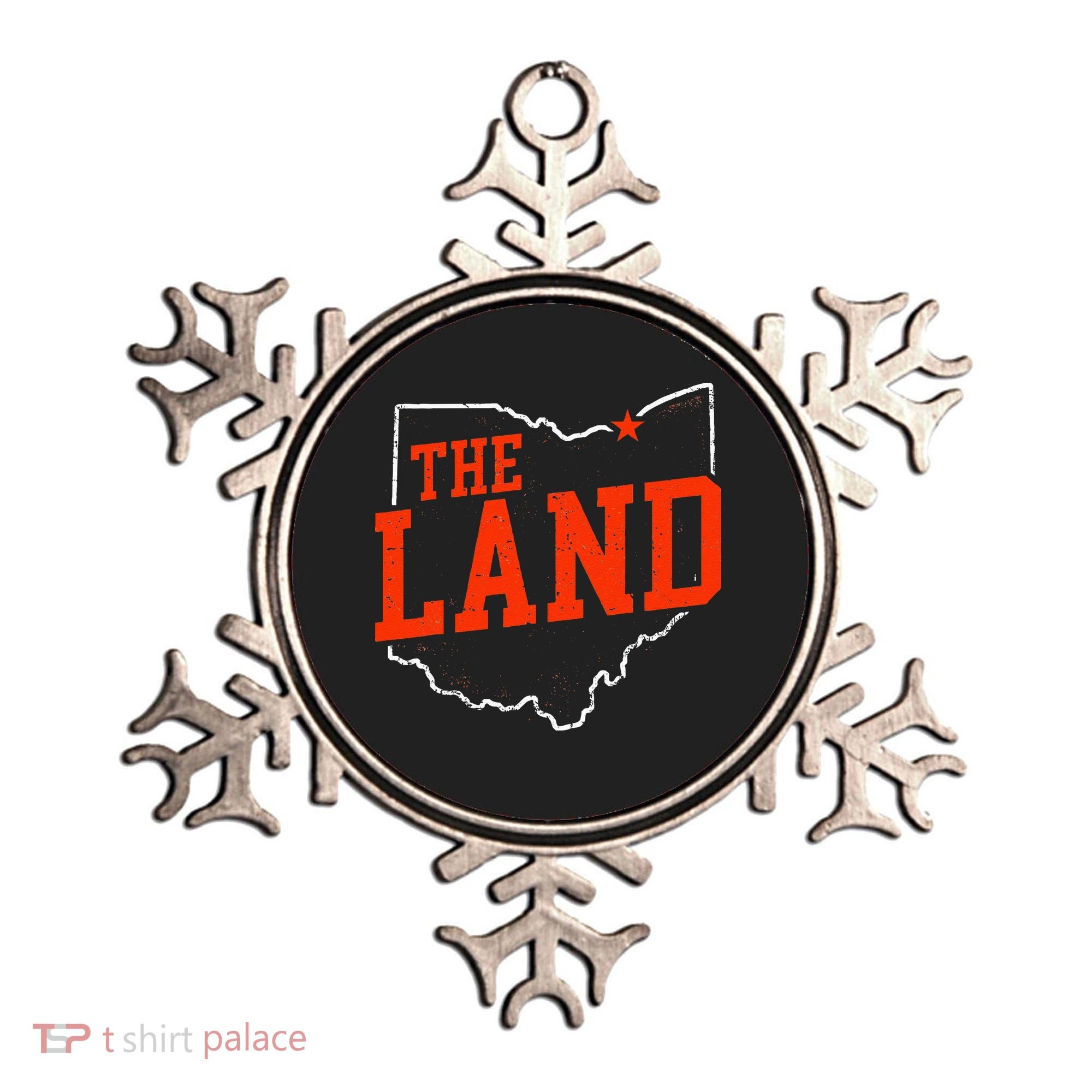 Retro The Land Cleveland Ohio Travel Souvenir Ornament