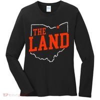 Retro The Land Cleveland Ohio Travel Souvenir Women's Long Sleeve Shirt thumb 0