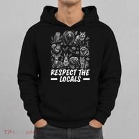 Respect The Locals Wildlife Animal Lover Hoodie thumb 0