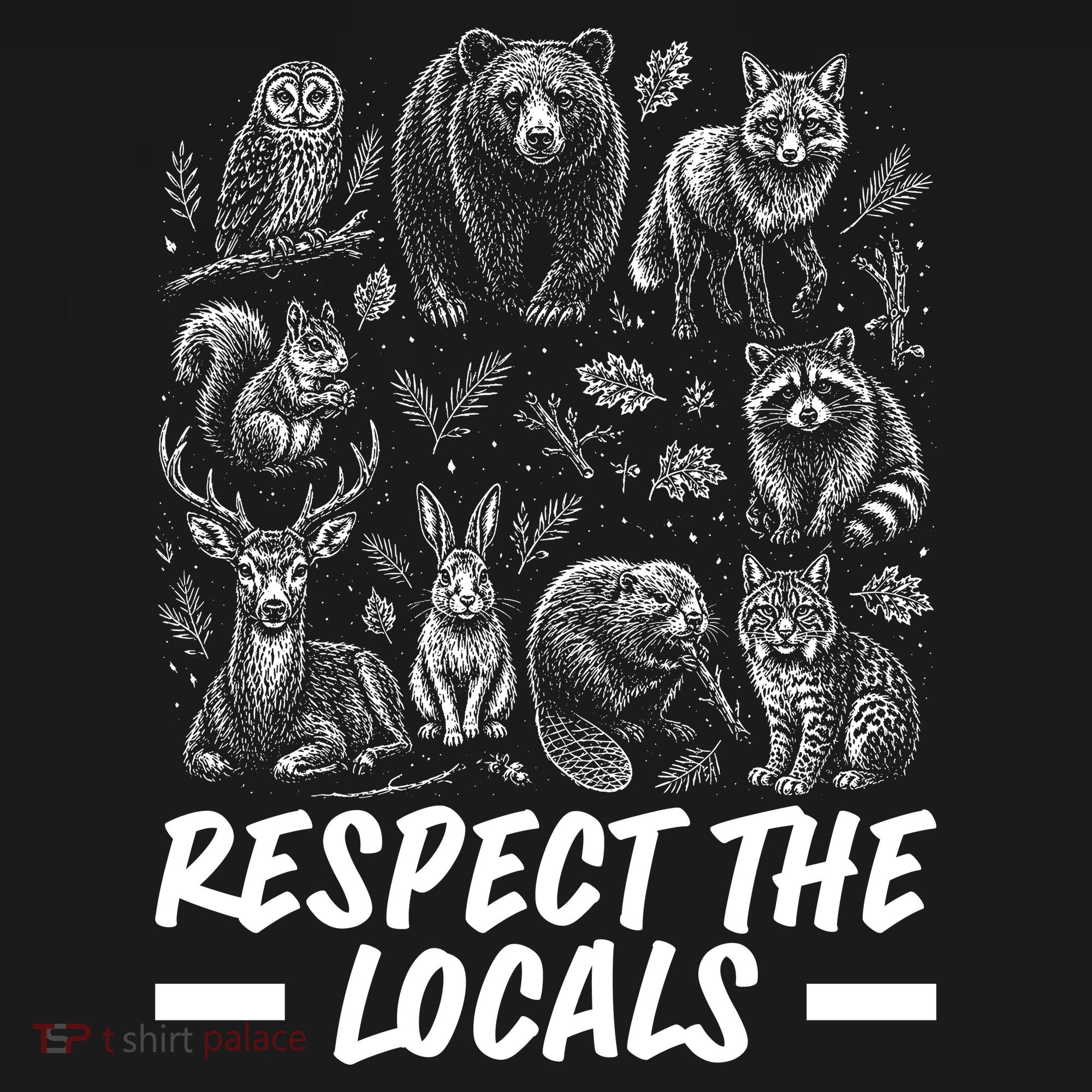 Respect The Locals Wildlife Animal Lover Hoodie