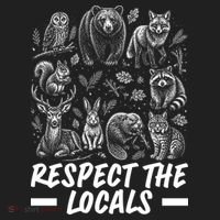 Respect The Locals Wildlife Animal Lover Hat thumb 2