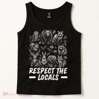 Respect The Locals Wildlife Animal Lover Tank Top thumb 2