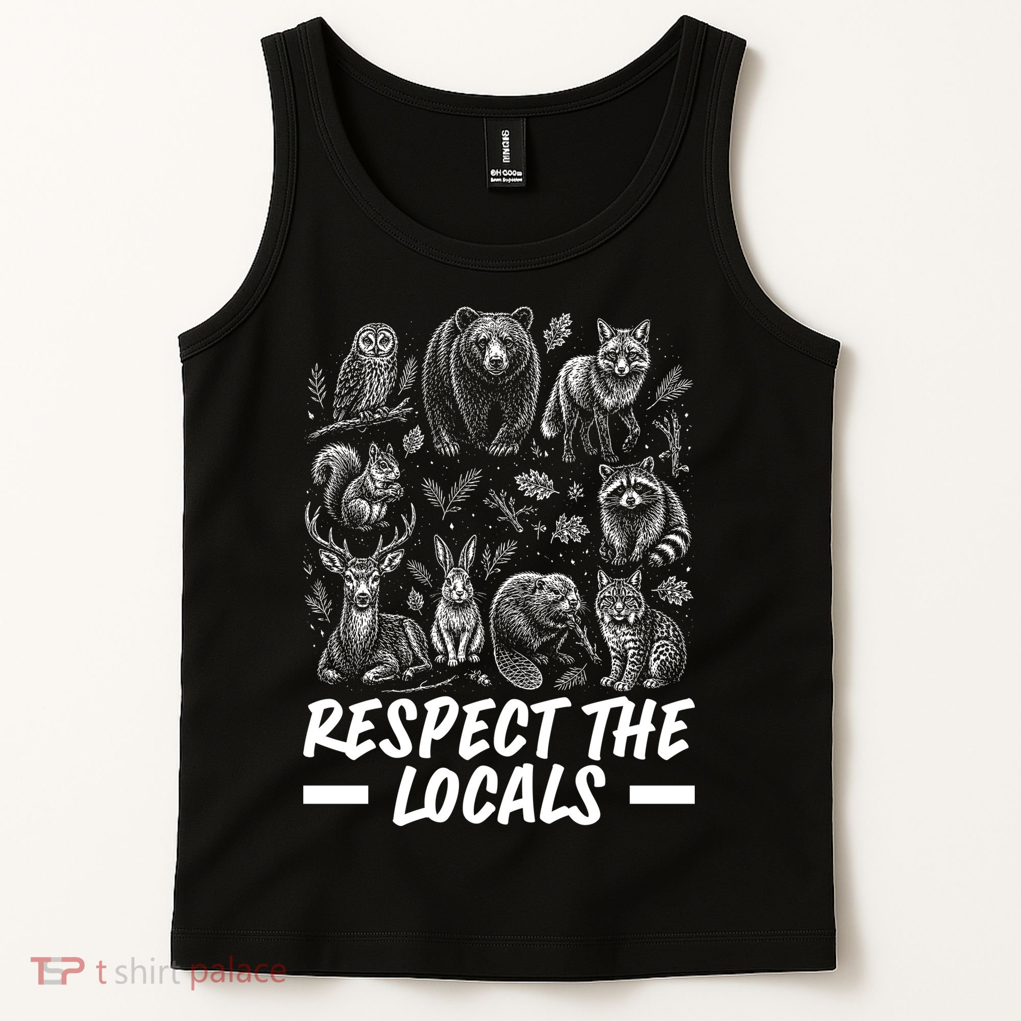 Respect The Locals Wildlife Animal Lover Tank Top
