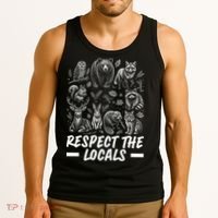 Respect The Locals Wildlife Animal Lover Tank Top thumb 3