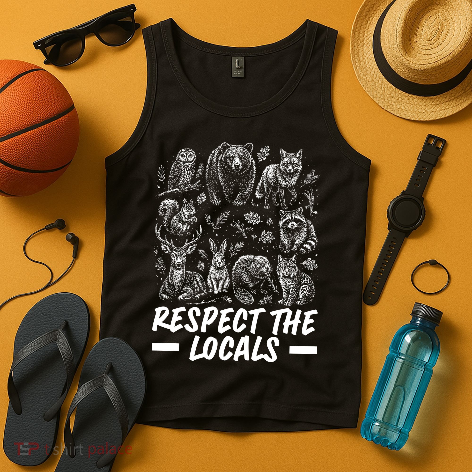 Respect The Locals Wildlife Animal Lover Tank Top