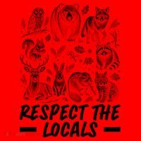 Respect The Locals Wildlife Animal Lover Santa Hat thumb 1