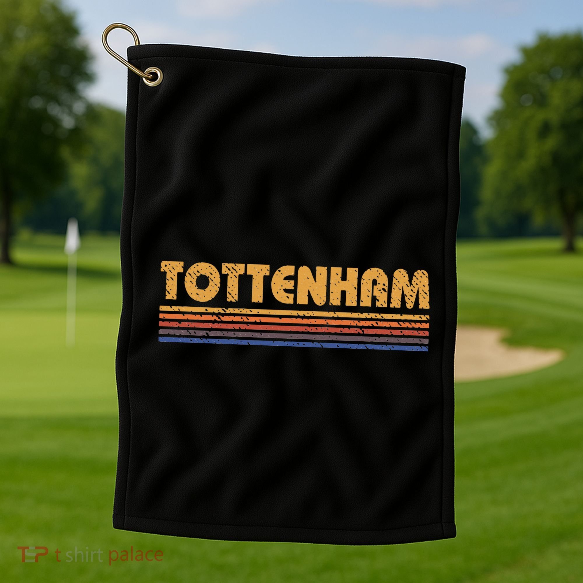 Retro Tottenham London Golf Towel