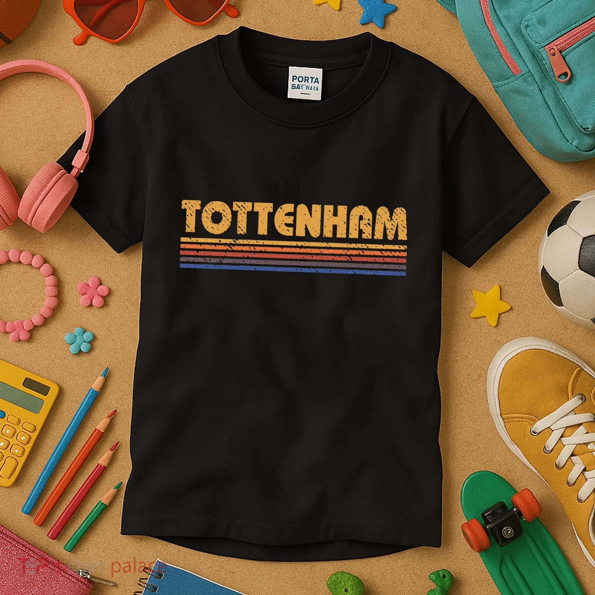 Retro Tottenham London Kids T-Shirt
