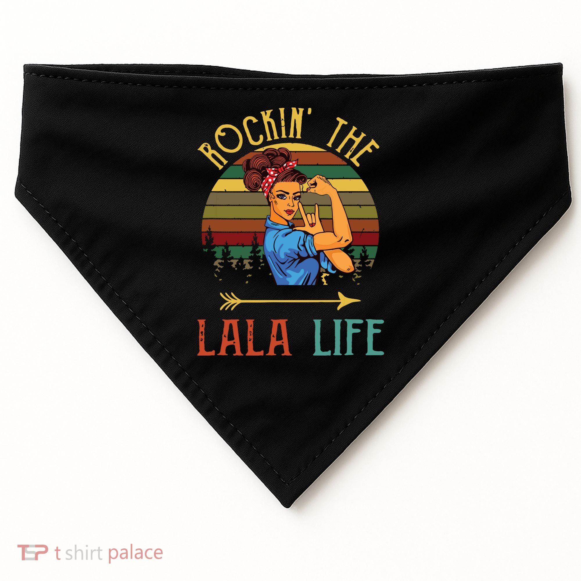 Rockin The Lala Life Grandparents Day For Lala USA-Made Doggie Bandana