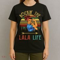 Rockin The Lala Life Grandparents Day For Lala T-Shirt thumb 4