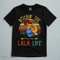 Rockin The Lala Life Grandparents Day For Lala T-Shirt thumb 5