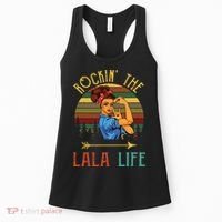 Rockin The Lala Life Grandparents Day For Lala Women's Tank Top thumb 0