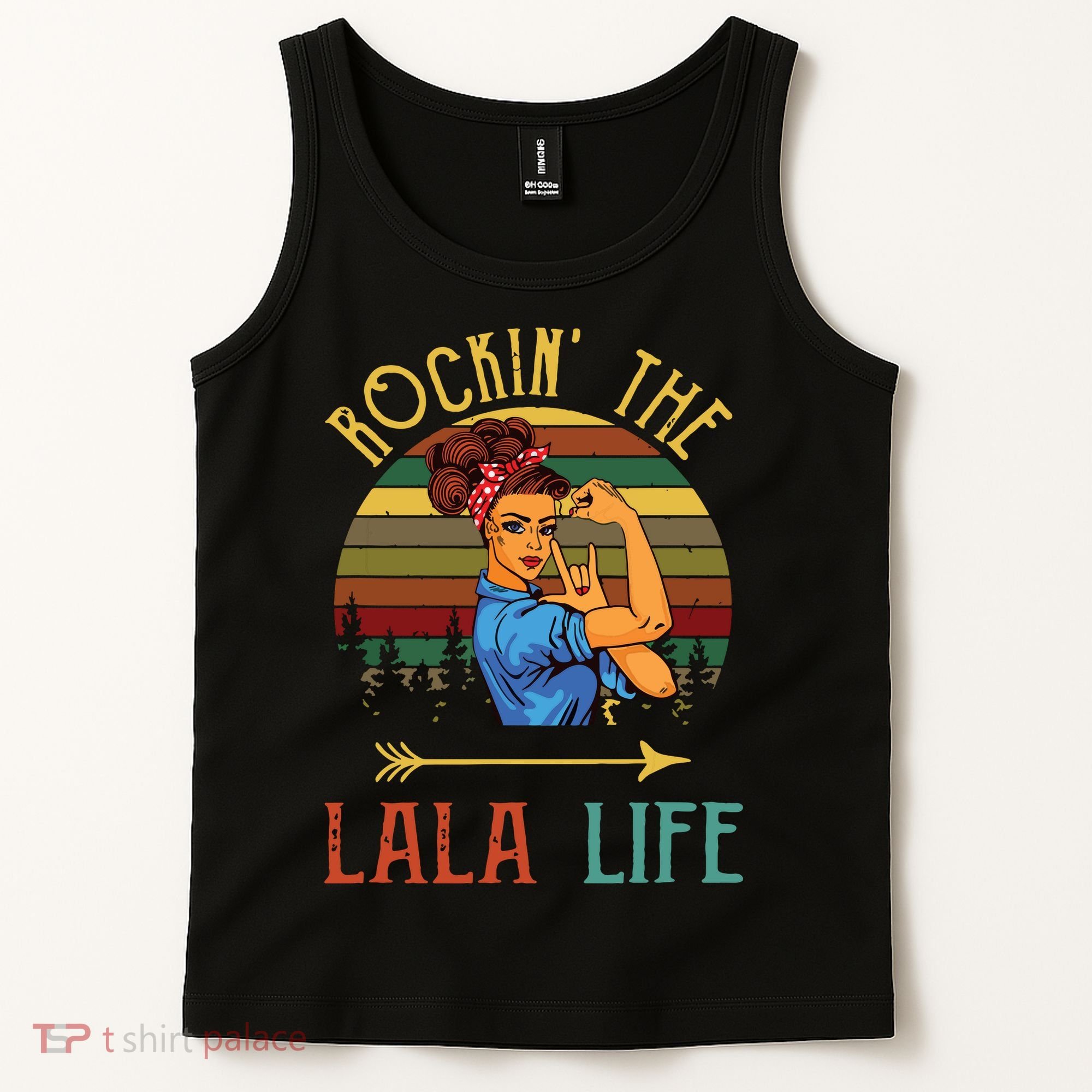 Rockin The Lala Life Grandparents Day For Lala Tank Top