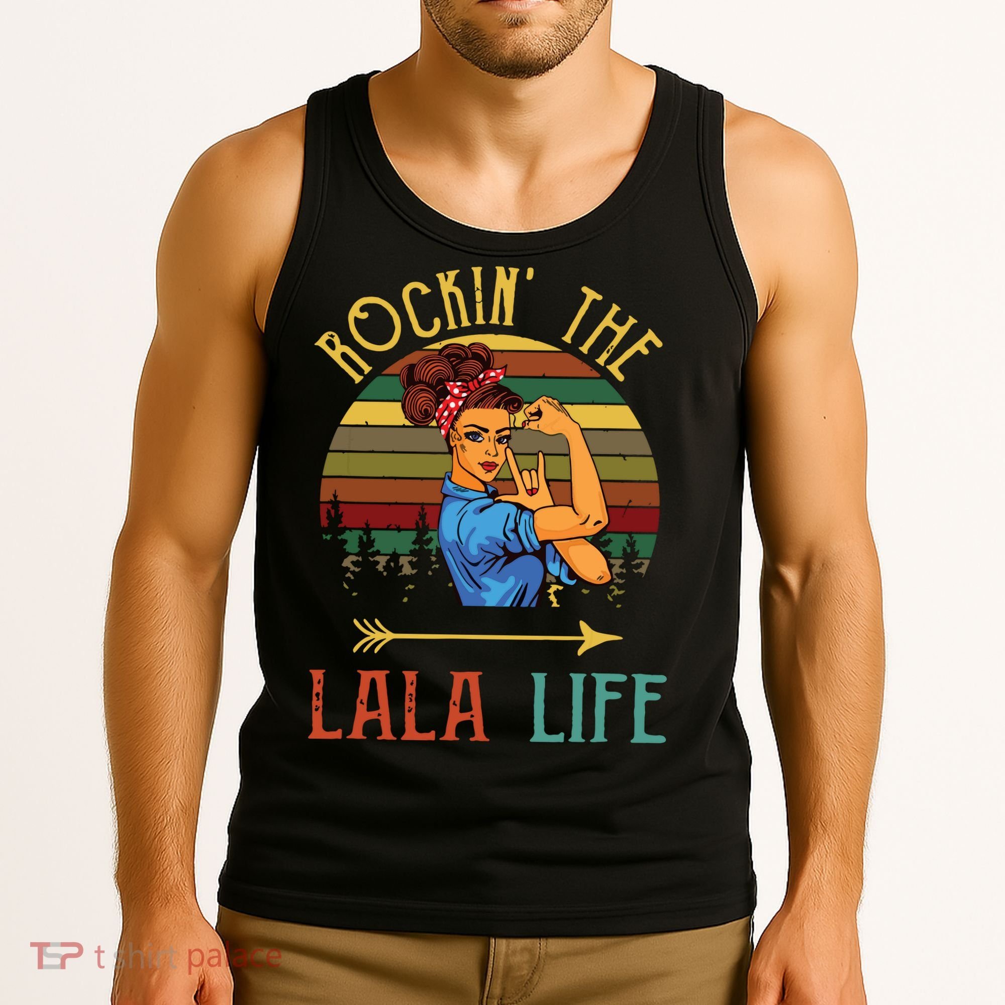 Rockin The Lala Life Grandparents Day For Lala Tank Top