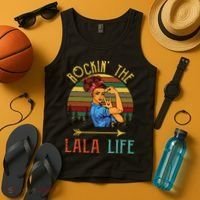 Rockin The Lala Life Grandparents Day For Lala Tank Top thumb 4