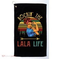 Rockin The Lala Life Grandparents Day For Lala Golf Towel thumb 0