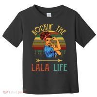 Rockin The Lala Life Grandparents Day For Lala Toddler T-Shirt thumb 0