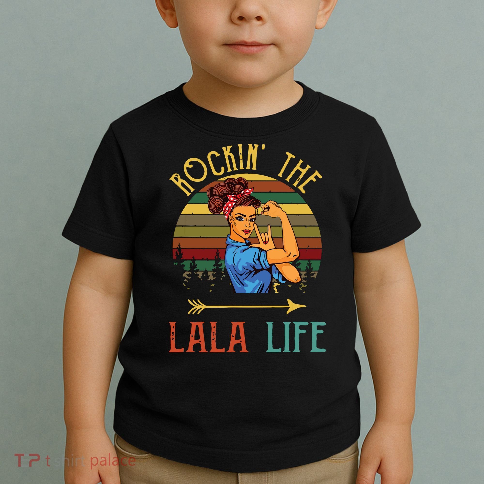 Rockin The Lala Life Grandparents Day For Lala Toddler T-Shirt