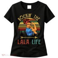 Rockin The Lala Life Grandparents Day For Lala Women's T-Shirt thumb 0