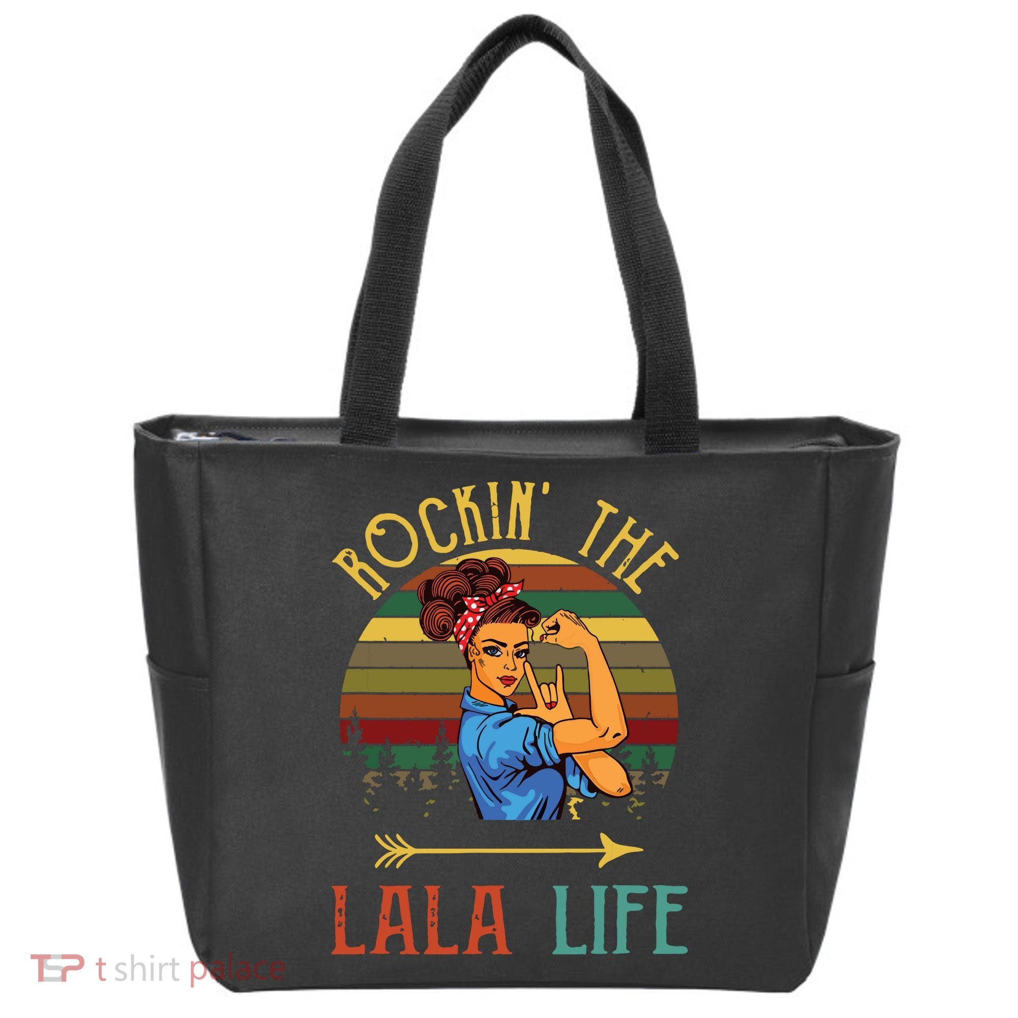 Rockin The Lala Life Grandparents Day For Lala Tote Bag