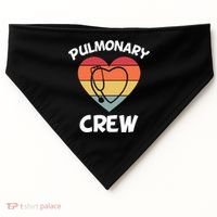 Respiratory Therapy Lung Doctor Pulmonary Crew Asthma Nurse Gift USA-Made Doggie Bandana thumb 0