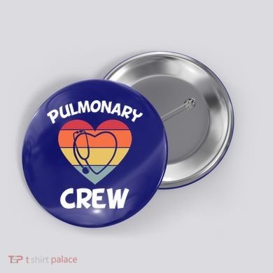 Respiratory Therapy Lung Doctor Pulmonary Crew Asthma Nurse Gift Button