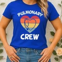 Respiratory Therapy Lung Doctor Pulmonary Crew Asthma Nurse Gift Women's T-Shirt thumb 2