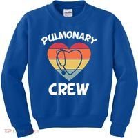 Respiratory Therapy Lung Doctor Pulmonary Crew Asthma Nurse Gift Kids Sweatshirt thumb 0