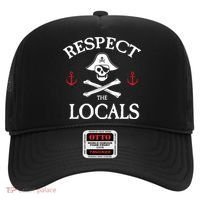Respect The Locals Skull Crossbones Funny Pirate Gasparilla Cute Gift Hat thumb 0