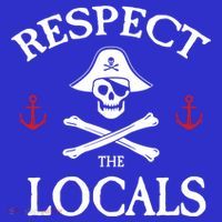 Respect The Locals Skull Crossbones Funny Pirate Gasparilla Cute Gift Tank Top thumb 6