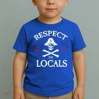 Respect The Locals Skull Crossbones Funny Pirate Gasparilla Cute Gift Toddler T-Shirt thumb 2