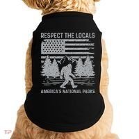 Respect The Locals Bigfoot National Park Bigfoot Doggie Tank thumb 0
