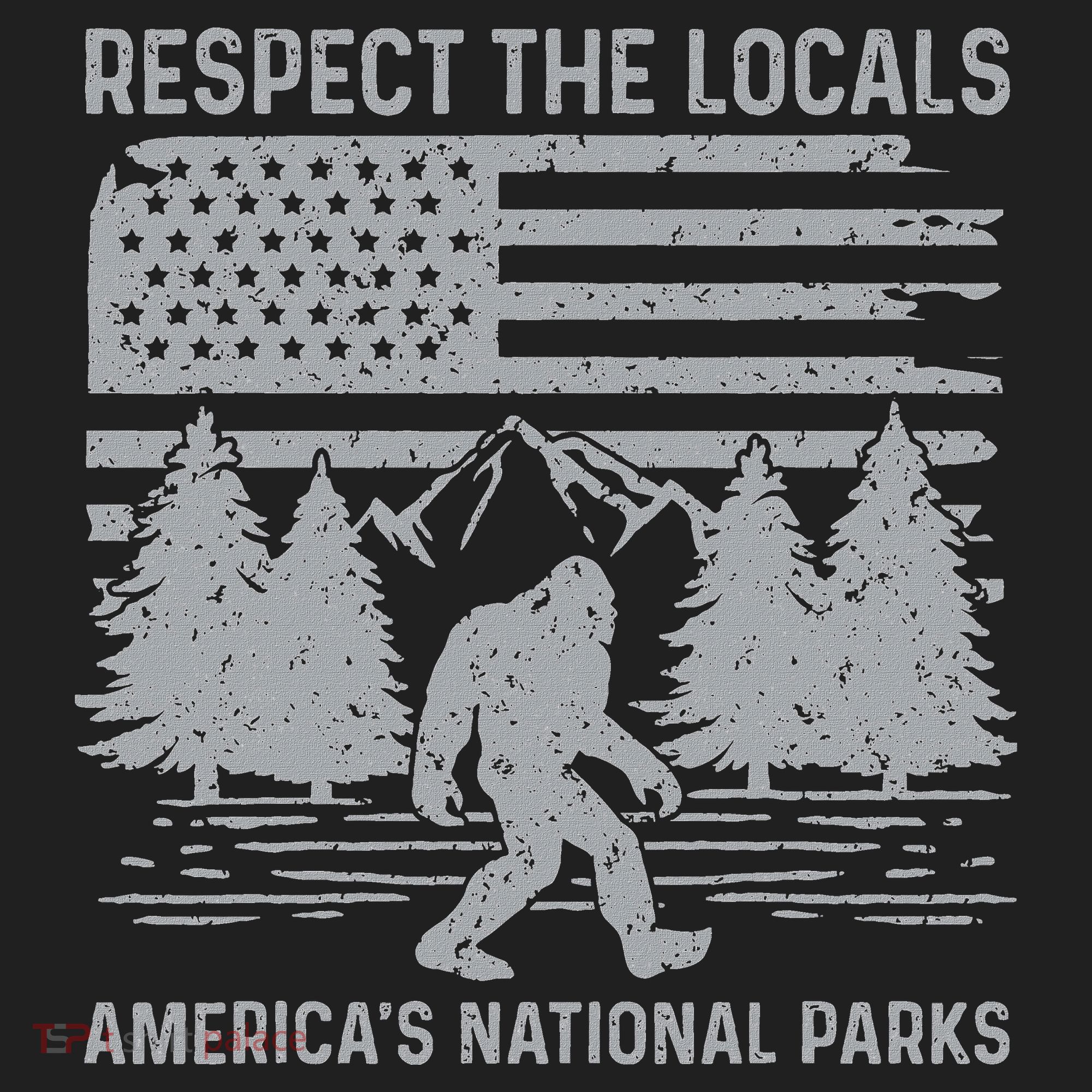 Respect The Locals Bigfoot National Park Bigfoot Beanie