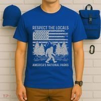 Respect The Locals Bigfoot National Park Bigfoot T-Shirt thumb 6