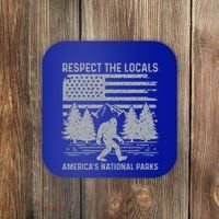 Respect The Locals Bigfoot National Park Bigfoot Coaster thumb 0