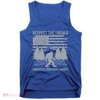 Respect The Locals Bigfoot National Park Bigfoot Tank Top thumb 0