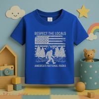 Respect The Locals Bigfoot National Park Bigfoot Toddler T-Shirt thumb 3