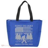 Respect The Locals Bigfoot National Park Bigfoot Tote Bag thumb 0